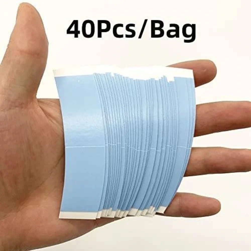 Lace Super Tape‎ CC Curve Double Sided Adhesive Strips for Wigs Toupees Blue